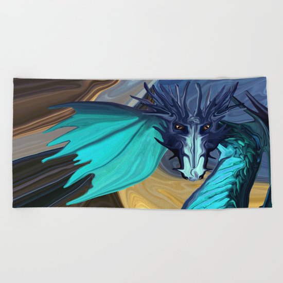 Sapphire Blaze Across the Canyon Beach Towel