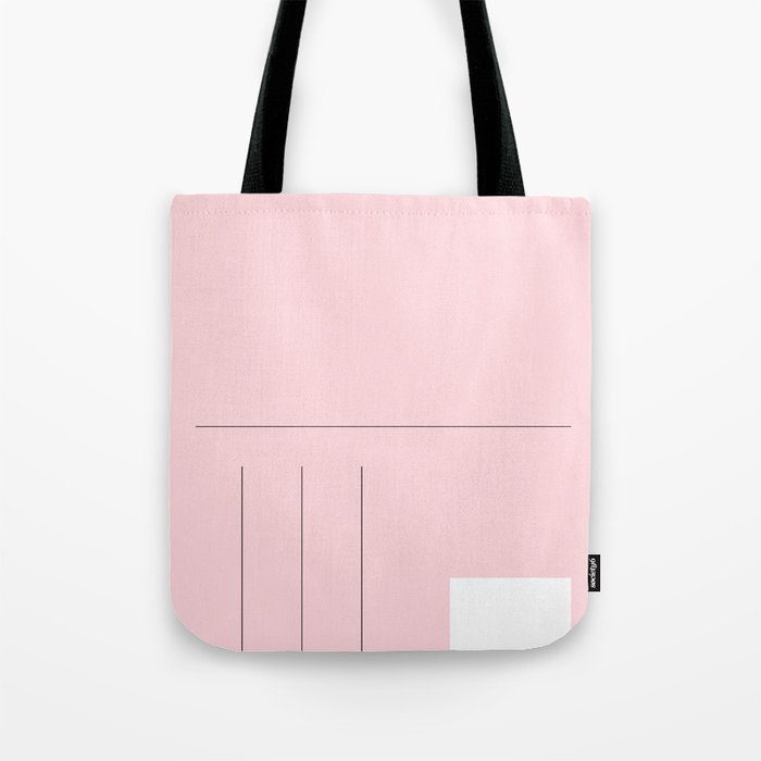 Pink Postcard Minimal Tote Bag by nileshkikuuchise | Society6