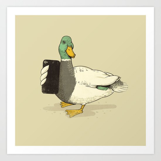 Duck Lips Art Print