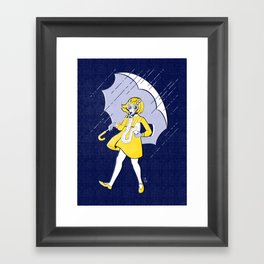 Risograph Apocalyptic Salty Betch Framed Art Print