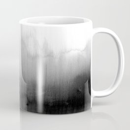 Modern Black and White Watercolor Gradient Coffee Mug