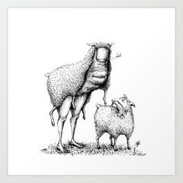 Thumb in Sheep's Clothing Art Print