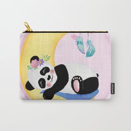 Baby Panda Girl with Moon and Dreamcatcher Carry-All Pouch