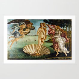 The Birth of Venus by Sandro Botticelli (1485) Art Print