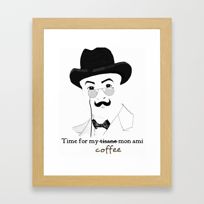 Hercules Poirot Quotes!! Framed Art Print