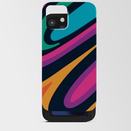 Psychedelic Sexy Multicolored Dreams of Marble iPhone Card Case