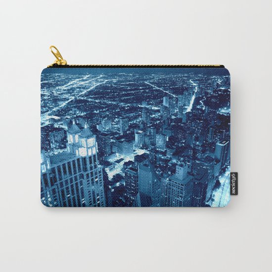 Chicago Nights Blue Carry-All Pouch