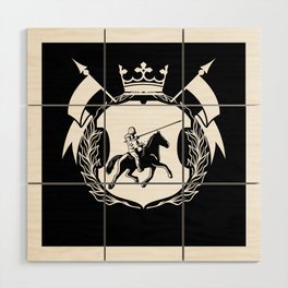 Medieval Knight Horse Roleplaying Game Wood Wall Art
