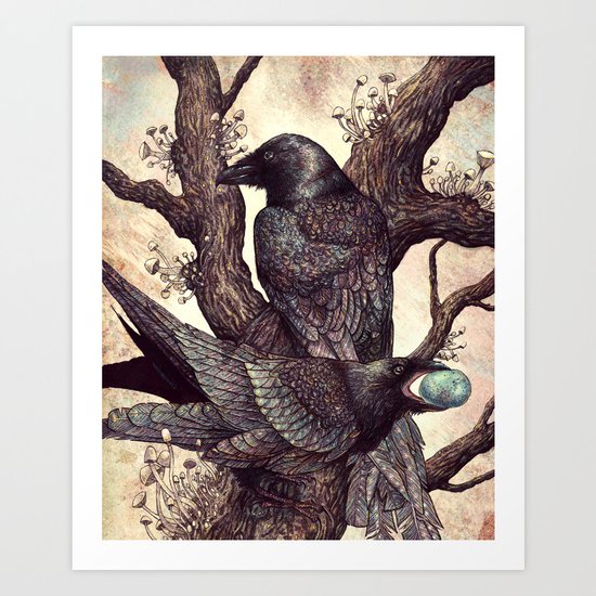 Ravens Art Print