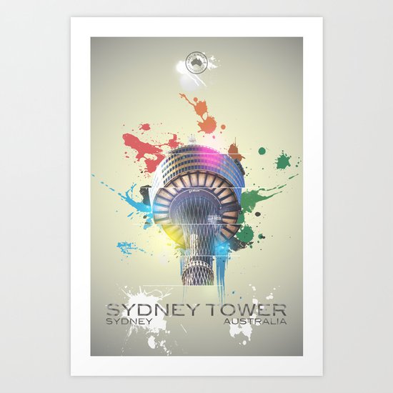 Sydney Tower Abstract Art Print