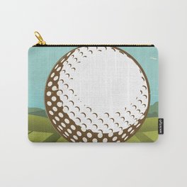 Golf vintage style travel poster Carry-All Pouch