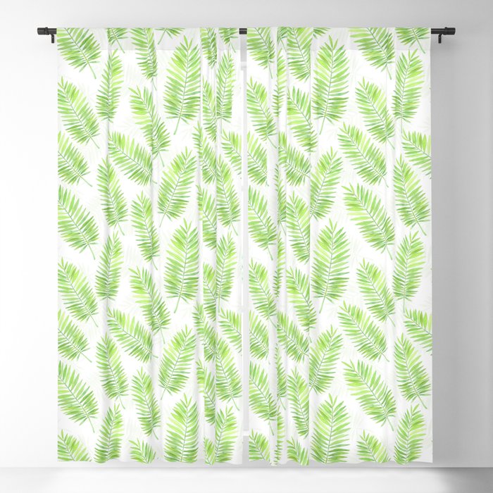 Palm leaves pattern Blackout Curtain