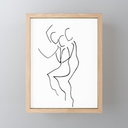 Poly Cuddles Framed Mini Art Print