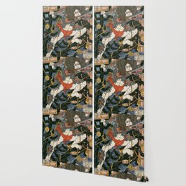 Utagawa Kuniyoshi - Of Brigands and Bravery: Kuniyoshi's Heroes of the Suikoden Warrior #5 Wallpaper