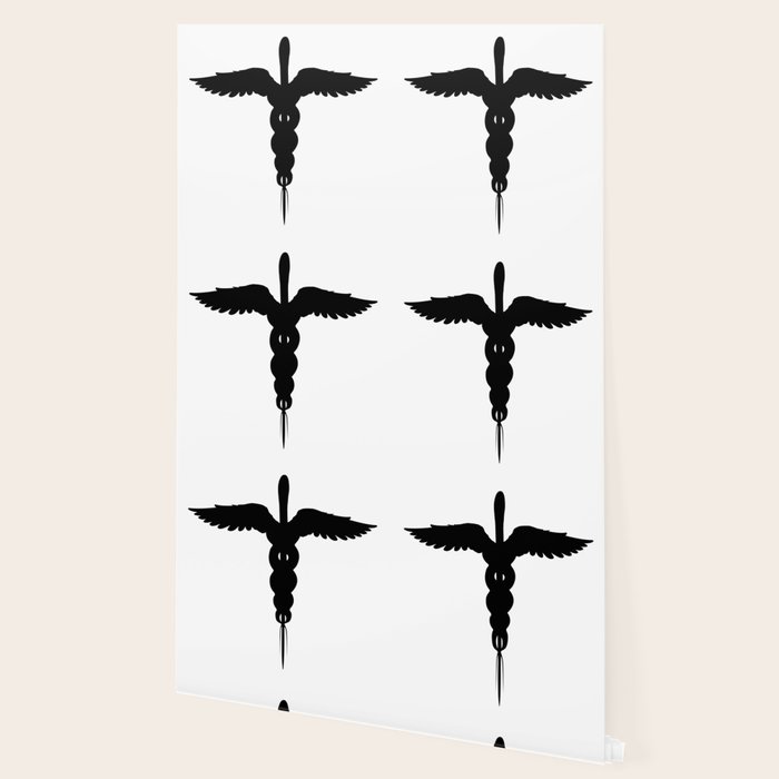 caduceus medical symbol isolated wallpaper by homestead