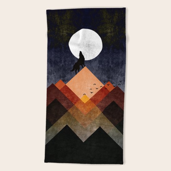 Wolf Home Beach Towel