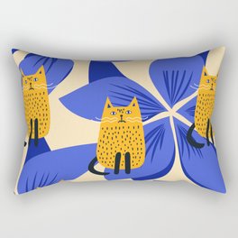 Blue jungle Rectangular Pillow