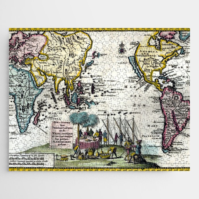 Map-Pieter van der  map pacific cavendish Jigsaw Puzzle