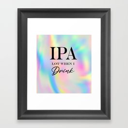 IPA Lot Framed Art Print