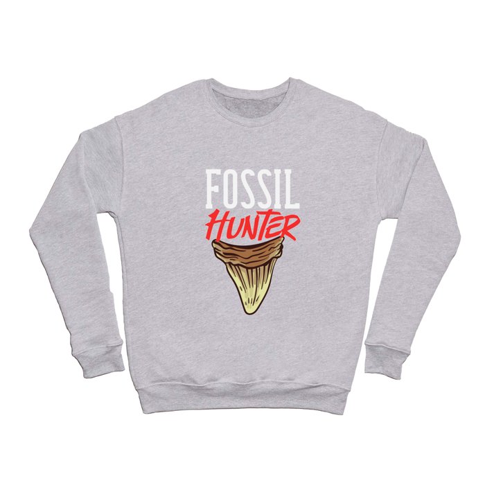 Shark Teeth Fossil Gift Paleontologist Collector Crewneck Sweatshirt