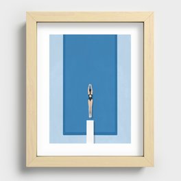 Pool Day Recessed Framed Print
