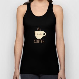 Kawaii Funny and Cute Coffee Unisex Tank Top