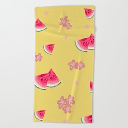 Watermelon Sakura Beach Towel