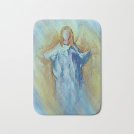 Angel Of Harmony Bath Mat | Hand, Romantic, Winged, Wings, Heavenly, Angelic, Canvas, Angels, Hands, Angel 