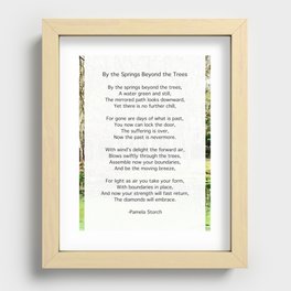 By the Springs Beyond the Trees Poem Recessed Framed Print