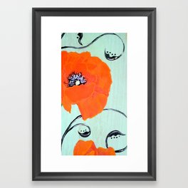 Poppy chic Framed Art Print