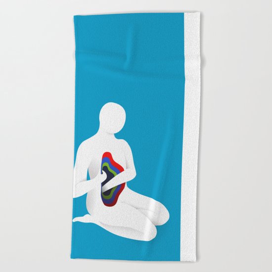 Soul searching Beach Towel
