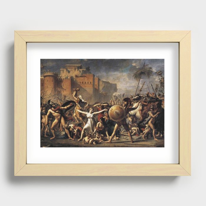 The battle by David Jacques Recessed Framed Print
