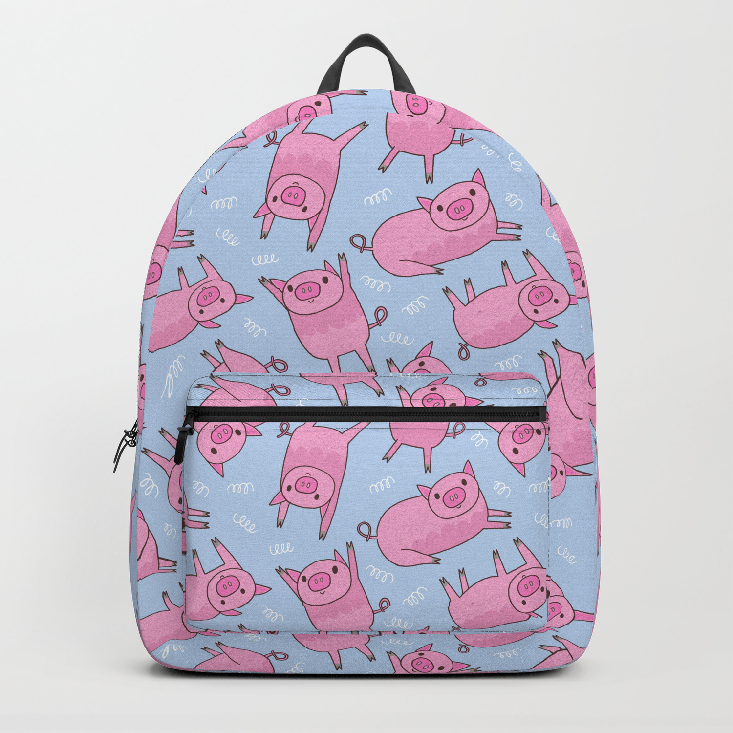 baby blue pink backpack