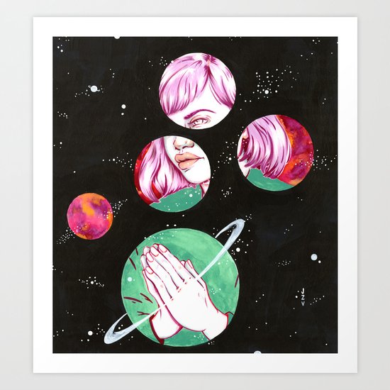 Asteroids Art Print