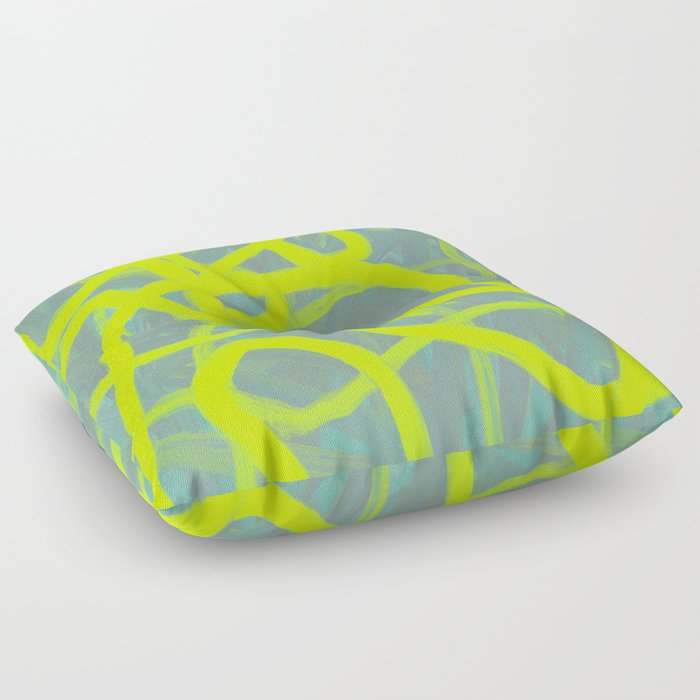 Abstract expressionist Art. Abstract Painting 14. Floor Pillow