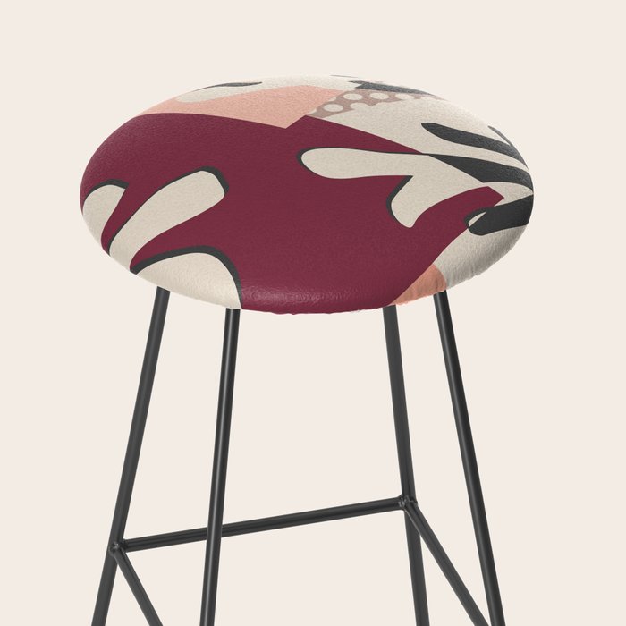 Finding Matisse Pt 2 Society6 Abstract Art Bar Stool By Designdn Finding Matisse Pt 2 Society6 Abstract Art Bar Stool