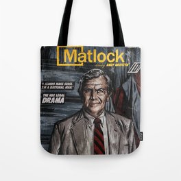 MATLOCK - TV Show Comic Poster Tote Bag