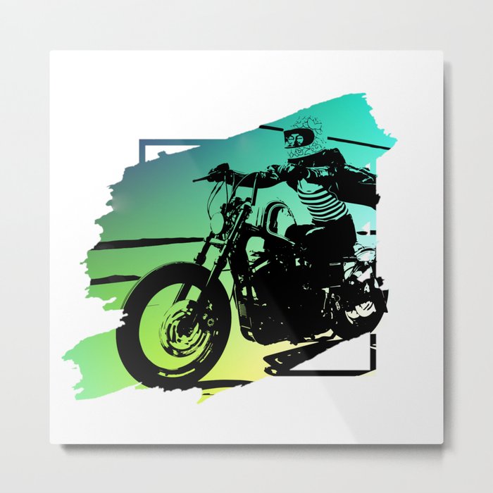 Motorcycle ride Metal Print
