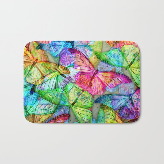 Butterfly Farm Bath Mat