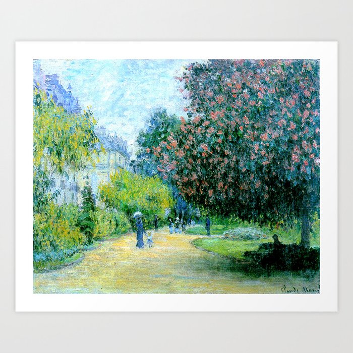 Monet : Parc Monceau 1876 Art Print