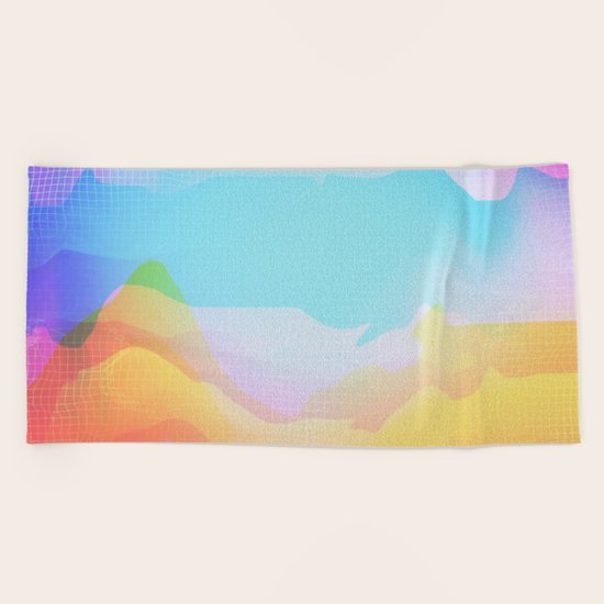 Glitch 18 Beach Towel
