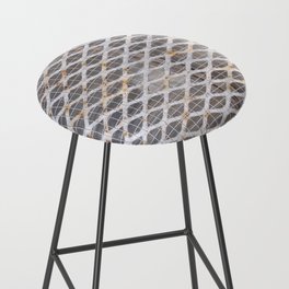 Rusty white industrial grating. Bar Stool