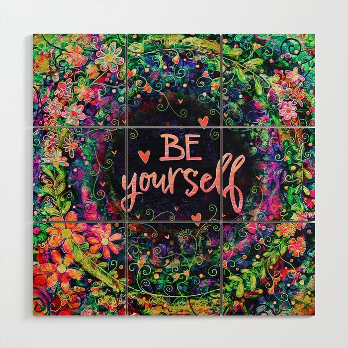 Inspirivity “Be Yourself” Wood Wall Art