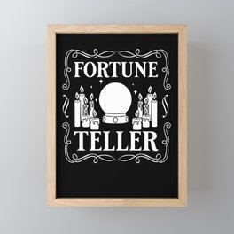 Fortune Telling Paper Cards Crystal Ball Framed Mini Art Print