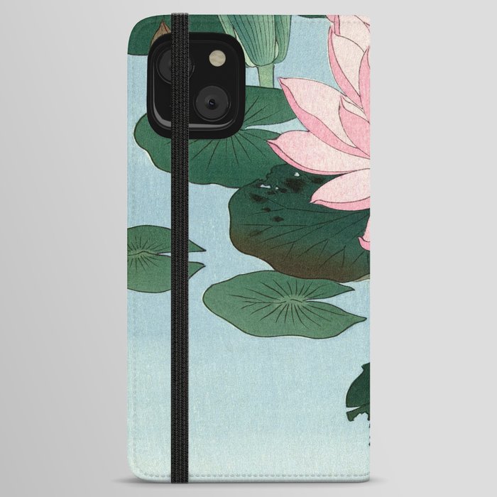 Waterlelies, 1920-1930 by Ohara Koson iPhone Wallet Case