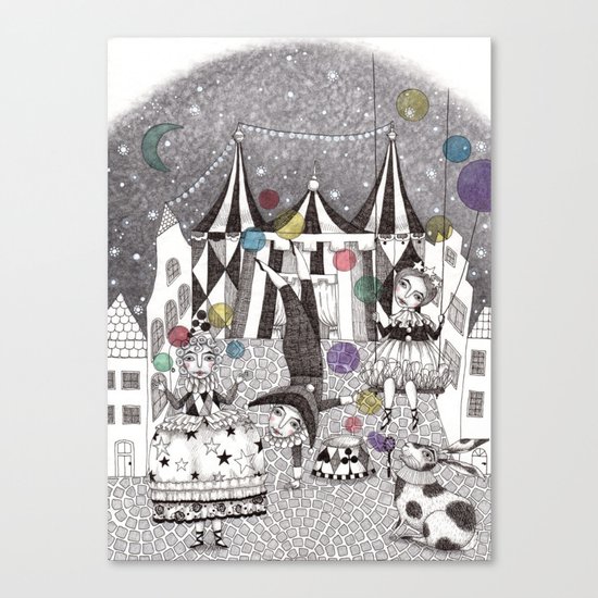 Night Carnival Canvas Print