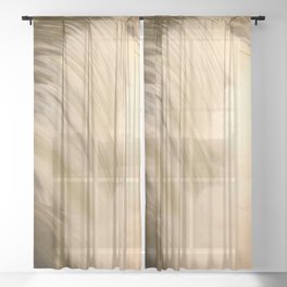 Raging waters falling Sheer Curtain