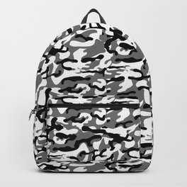 Camouflage (Grey/Gray/Black/White) Backpack