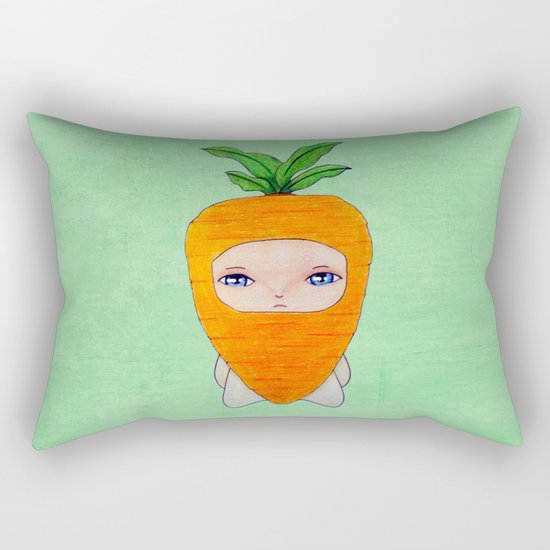 A Boy - Carrot Rectangular Pillow