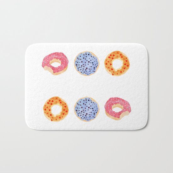 doughnut selection Bath Mat